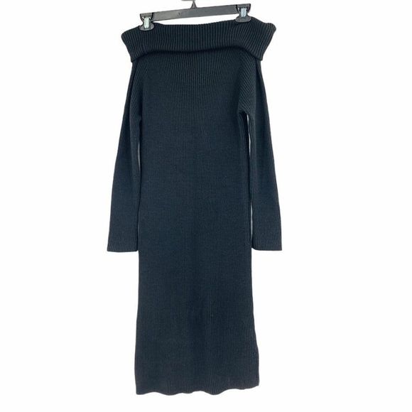 Cotton Emporium 9670 M Sweater Dress Off Shoulder - Picture 2 of 8